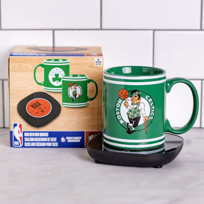 Uncanny Brands NBA Boston Celtics Logo Mug Warmer With Mug - Auto Shut On/Off