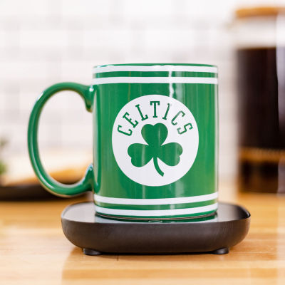 Uncanny Brands NBA Boston Celtics Logo Mug Warmer With Mug - Auto Shut On/Off