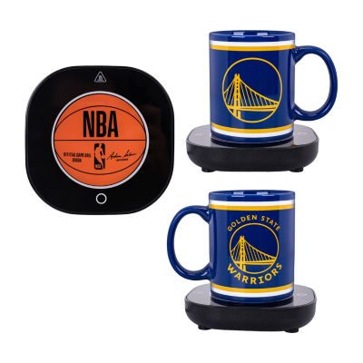 Uncanny Brands NBA Golden State Warriors Logo Mug Warmer With Mug - Auto Shut On/Off