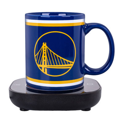 Uncanny Brands NBA Golden State Warriors Logo Mug Warmer With Mug - Auto Shut On/Off