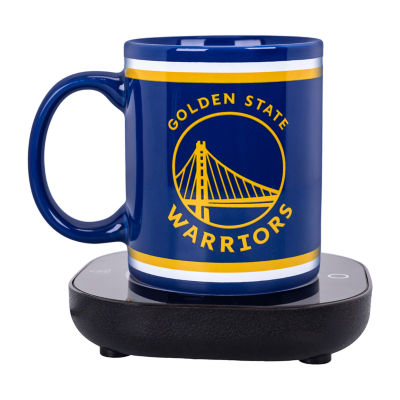 Uncanny Brands NBA Golden State Warriors Logo Mug Warmer With Mug - Auto Shut On/Off