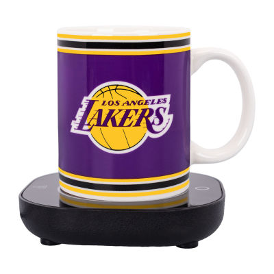 Uncanny Brands NBA Los Angeles Lakers Logo Mug Warmer With Mug - Auto Shut On/Off