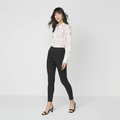 Worthington Womens Mid Rise Skinny Pull-On Pants