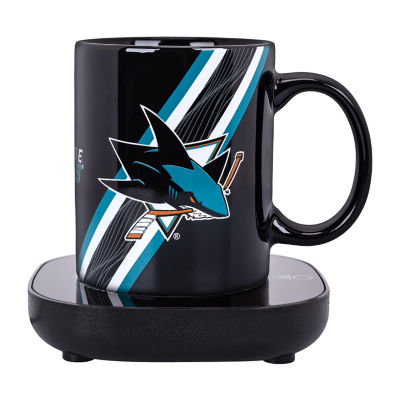 Uncanny Brands San Jose Sharks Logo Mug Warmer With Mug - Auto Shut On/Off