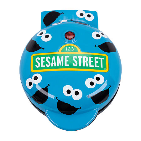 Uncanny Brands Cookie Monster Mini Waffle Maker - Sesame Street Kitchen Appliance, One Size, Blue