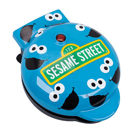 Uncanny Brands Cookie Monster Mini Waffle Maker - Sesame Street Kitchen Appliance, One Size, Blue