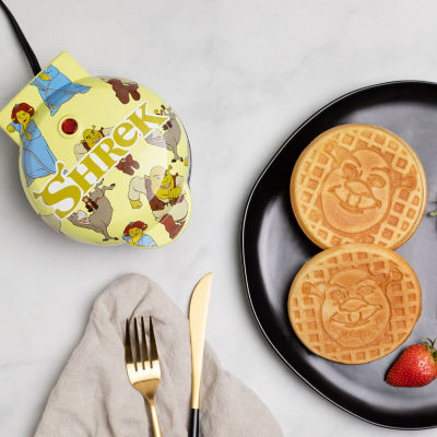 Uncanny Brands Shrek Mini Waffle Maker - Small Kitchen Appliance