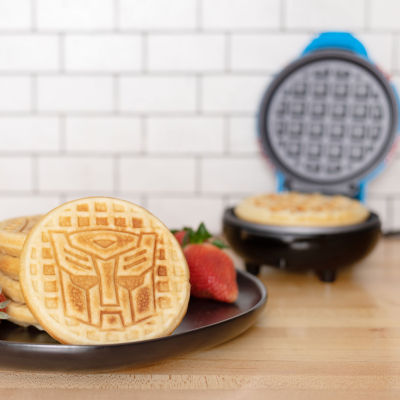 Uncanny Brands Transformers Autobot Mini Waffle Maker - A More Than Meets The Eye Kitchen Appliance