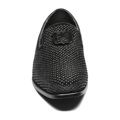 Stacy Adams Mens Swagger Plain Toe Stud Slip-On Shoe