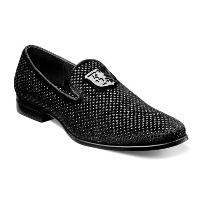 Stacy Adams Mens Swagger Plain Toe Stud Slip-On Shoe