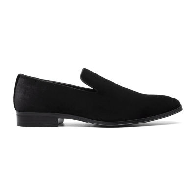 Stacy Adams Mens Savian Velour Plain Square Closed Toe Slip-On Shoe