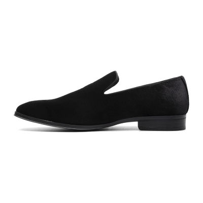 Stacy Adams Mens Savian Velour Plain Square Closed Toe Slip-On Shoe