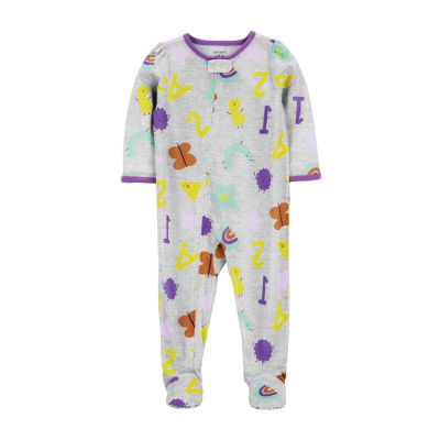 Carter's Baby Girls Footed Long Sleeve One Piece Pajama