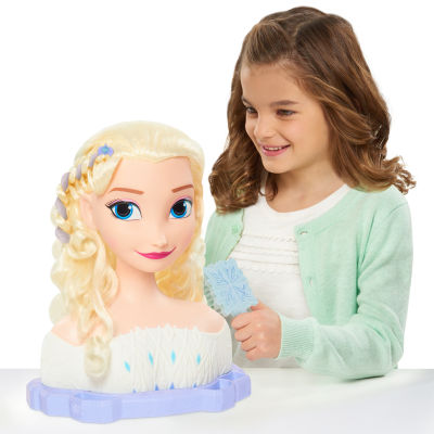 Disney Collection Deluxe Snow Queen Elsa Styling Head Frozen Elsa Toy Playset