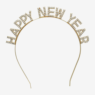 Bijoux Bar Gold Tone Happy New Year Womens Headband