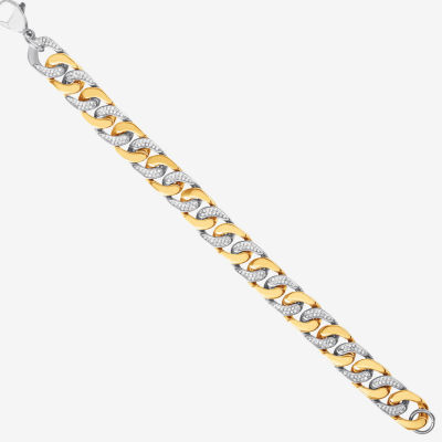 Mens Stainless Steel 9 Inch Curb Chain Bracelet