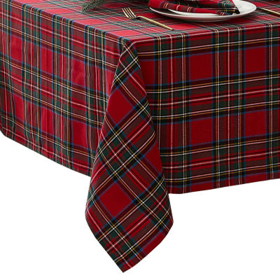 Elrene Home Fashions Stowe Tartan Holiday Plaid Rectangle Tablecloth