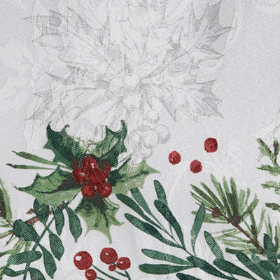 Elrene Home Fashions Holly Berry Flourish Holiday Fabric 4-pc. Napkins