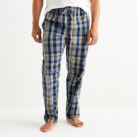 St. John's Bay Mens Poplin Big And Tall Pajama Pants In Multi