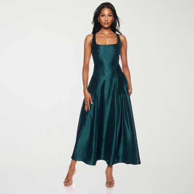 Premier Amour Womens Sleeveless Midi Fit + Flare Dress, Color