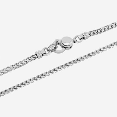 Mens Stainless Steel 24 Inch Curb Chain Necklace