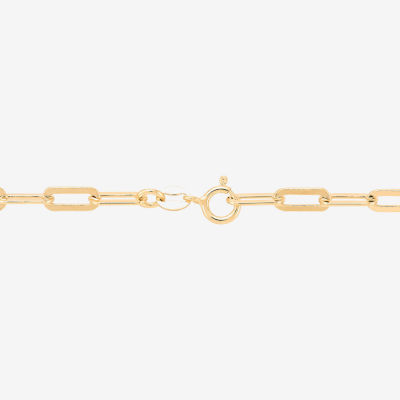 Silver Addiction Womens 14K Gold Over Silver Sterling Silver 18 Inch Chain Necklace