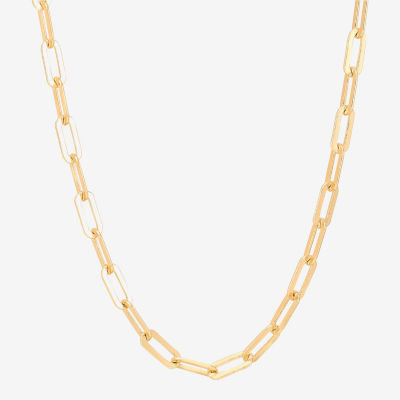 Silver Addiction Womens 14K Gold Over Silver Sterling Silver 18 Inch Chain Necklace