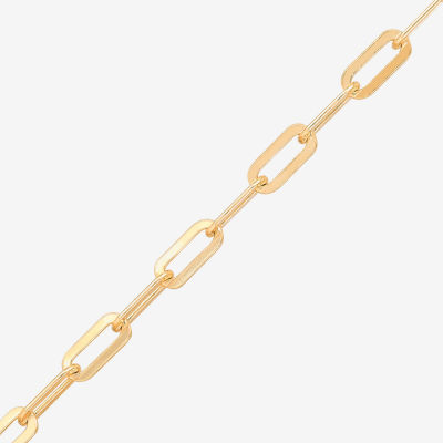 Silver Addiction Womens 14K Gold Over Silver Sterling Silver 18 Inch Chain Necklace