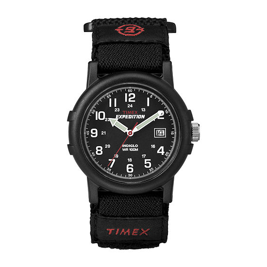 Timex® Expedition® Camper Mens Black Nylon Fast Strap Watch T400119J