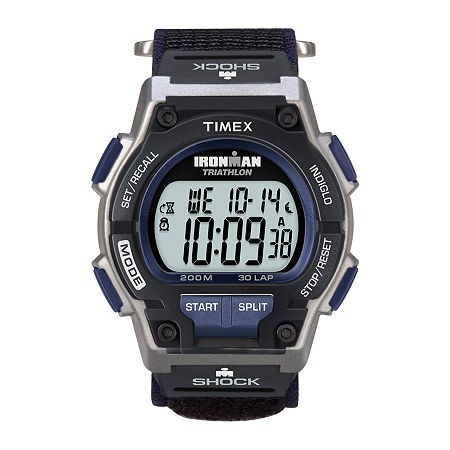 Timex Ironman Endure Mens Black Nylon Fast Strap 30-Lap Watch T5K1989J, One Size
