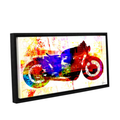 Brushstone Moto III Gallery Wrapped Floater-FramedCanvas Wall Art