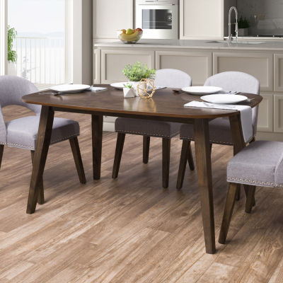 Corliving Tiffany Dining Collection Rectangular Wood-Top Dining Table