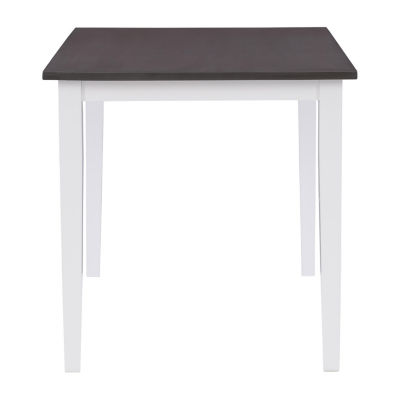 Corliving Michigan Dining Collection Rectangular Wood-Top Dining Table