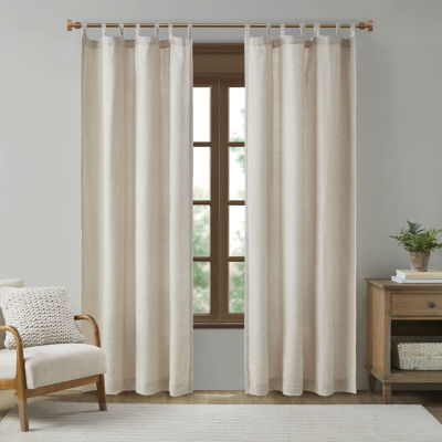 Madison Park Barnet 50"W X 84"L Tab Top Light-Filtering Single Curtain Panel