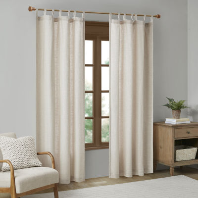 Madison Park Barnet 50"W X 84"L Tab Top Light-Filtering Single Curtain Panel