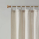 Madison Park Barnet 50"W X 84"L Light-Filtering Tab Top Curtain Panel