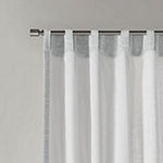 Madison Park Barnet Light-Filtering Rod Pocket Back Tab Curtain Panel