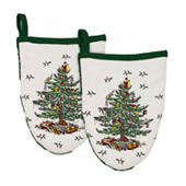 Martha Stewart Floral Vine 2-pc. Oven Mitt Set, Color: Grey - JCPenney