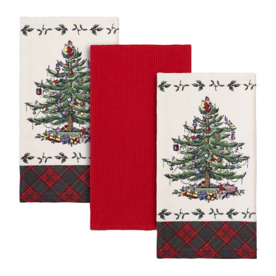Spode Tartan 3-pc. Kitchen Towel set