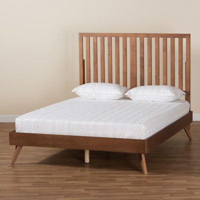Saki Wooden Platform Bed