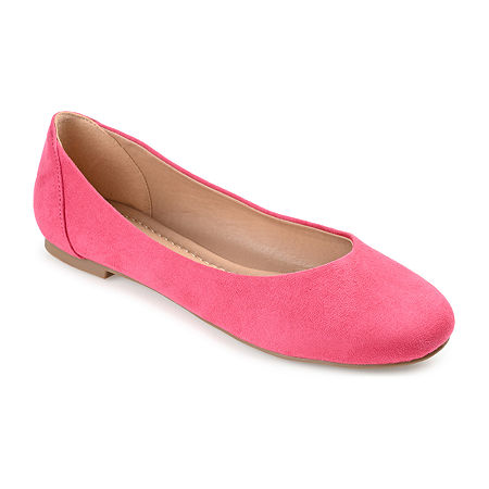 Journee Collection Kavn Womens Round Ballet Flats, 8 Wide, Pink