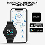 iTouch Sport 3 for Women: Silver Case with White Strap Smartwatch (45mm) 500015S-51-B03