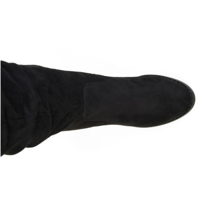 Journee Collection Womens Kaison Stacked Heel Over the Knee Boots