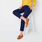 St. John's Bay Women's  Relaxed Fit Girl Friend Chino Pant