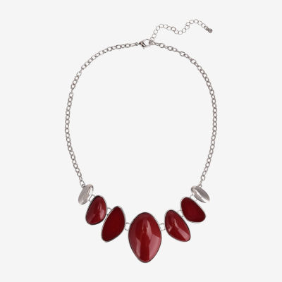 Mixit Silver Tone Womens Silver Tone 18 Inch Collar Necklace