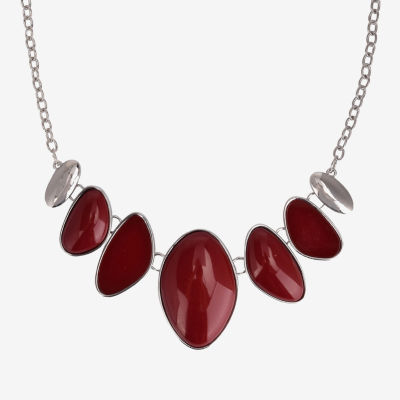 Mixit Silver Tone Womens Silver Tone 18 Inch Collar Necklace