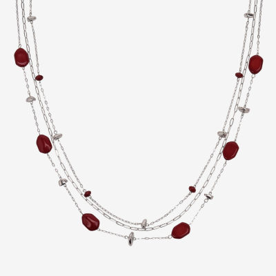 Mixit Silver Tone 32 Inch Link Illusion Necklace