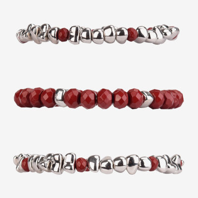 Mixit Silver Tone Womens 3-pc. Bracelet Set