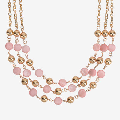 Mixit Gold Tone / Inch Cable Beaded Necklace