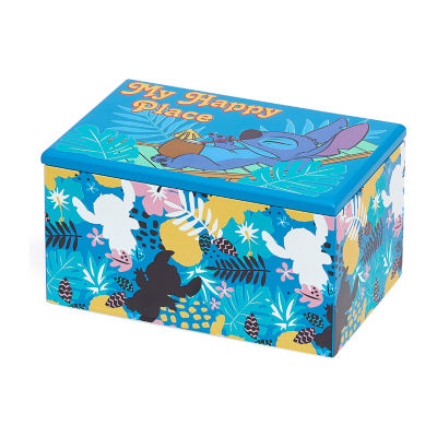 Disney Lilo & Stitch "My Happy Place" Blue Jewelry Box